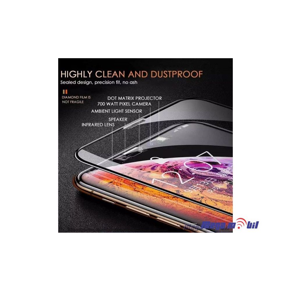 Tempered glass za Samsung S21 FE/ G990 Golden Armor 5D black